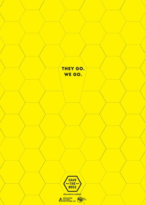 //wgsn tumblr Katherine Hamnett, Bee Poster, Bee Colony, Banner Design Inspiration, Save Our Oceans, Bee Creative, Simple Poster, Advertising Ads, Houses Of Parliament