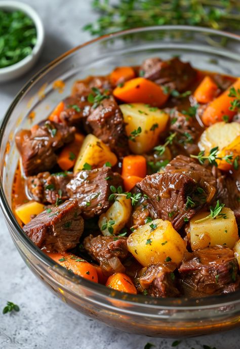 Learn How to Cook Beef And Potatoes Recipe For Free | Recipes You'll Love, Made Easy! Cube Beef Recipes, Cubed Beef Recipes, Diced Beef Recipes, Meat And Potatoes Recipes, Trendy Recipes, Oven Meals, Steak And Potatoes, Beef And Potato Stew, Easy Beef Stew