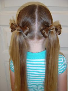 Lindos... Bow Pigtails, Bow Hairstyle Tutorial, Hairstyles With Bows, Pigtails Hair, List Of Hairstyles, Famous Hairstyles, Long Hair Ideas, Hairstyles Aesthetic, Eyeshadow For Blue Eyes