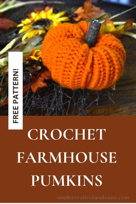 Here comes fall again and all I can think about is those gorgeous fall decorations! This crochet farmhouse pumpkins pattern is a great addition to those decorations. Half Double Crochet Slip Stitch, Crochet Farmhouse, Farmhouse Pumpkins, Crochet Pumpkins, Crochet Pumpkin, Your Crochet, Pumpkin Pattern, Fall Decorations, Half Double Crochet