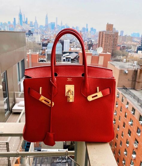 Hermes Birkin Colours, Red Birkin, Dream Things, Favorite Purse, What Goes Around Comes Around, Bag Obsession, Black Luxury, Rich Life, Hermes Handbags