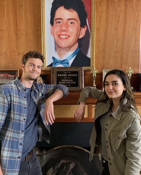 Jack Quaid and Melissa Barrera Scream 5 behind the scenes Jack Quaid, Scream 5, Melissa Barrera, Scream, Behind The Scenes, Bts