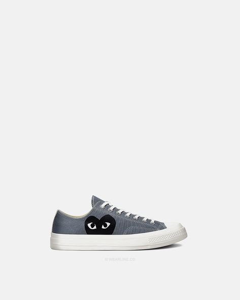 CONVERSE x CDG "GRAY" Check more at https://wearline.co/produit/converse-x-cdg-gray/ Grey Cdg, Converse X Cdg, Cdg Converse, Converse Low, Cute Clothing, Clothing Stores, Converse, Christmas Gifts, Collage