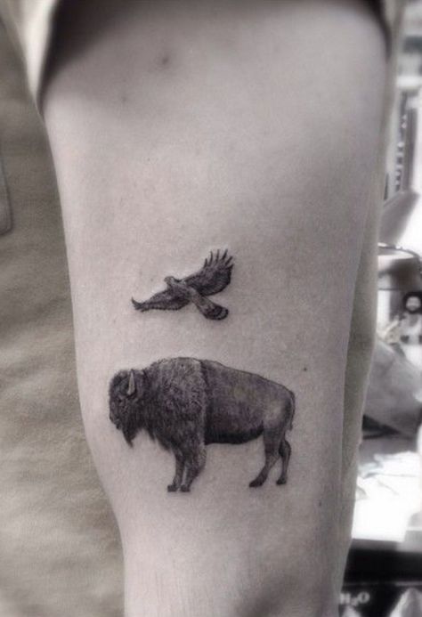 Woo Tattoo, Dr Woo Tattoo, Bison Tattoo, Buffalo Tattoo, Wiccan Tattoos, Inca Tattoo, Dr Woo, American Indian Tattoos, Insect Tattoo