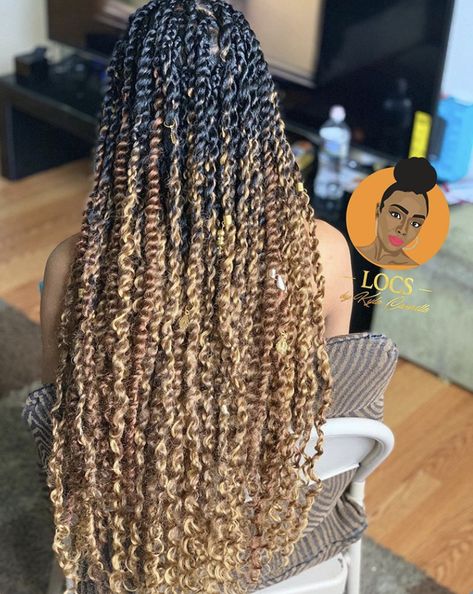 Island Hairstyles, 2 Tone Hair, Mermaid Locs, Ombre Twist, Crochet Locs, Passion Twists, Big Box Braids Hairstyles, Goddess Braids Hairstyles, Braids Hairstyles Pictures