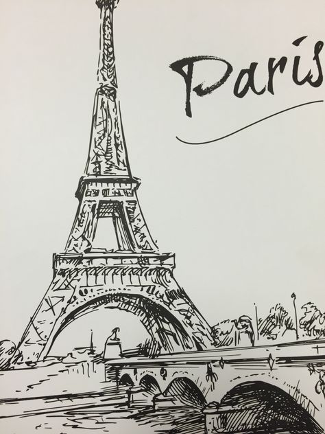 French Drawings Paris, Paris Doodle Art, Paris Aesthetic Sketch, How To Draw Paris, Aesthetic Architecture Drawing, French Drawing Ideas, Paris Sketch Easy, France Aesthetic Drawing, Drawing Ideas Paris