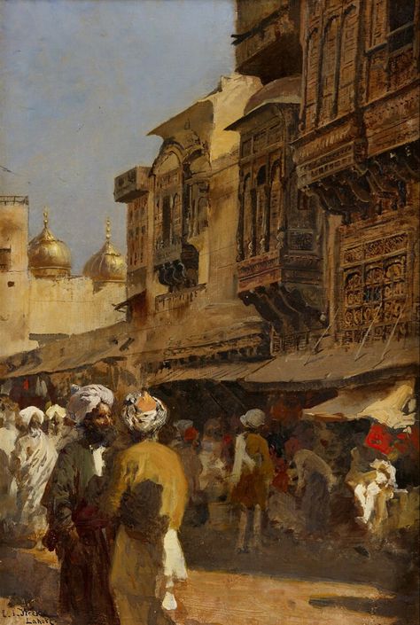 Old Lahore, Edwin Lord Weeks, Pakistan Art, Pakistani Art, Market Scene, Forest Essentials, Barbara Ann, Punjab Pakistan, Large Art Prints