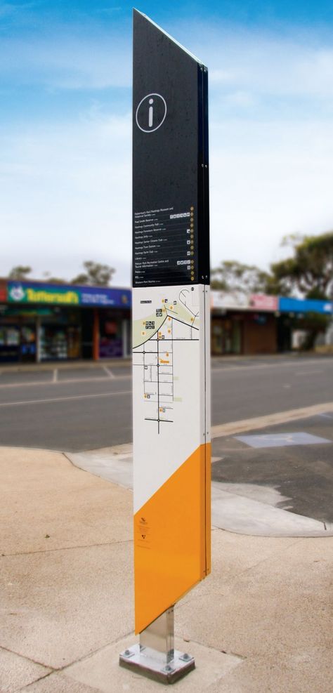 Bus Stop Sign, Pylon Sign, Signage Board, What Is Design, Wayfinding Signage Design, Store Signage, Wayfinding Signs, Directional Signage, Sign System