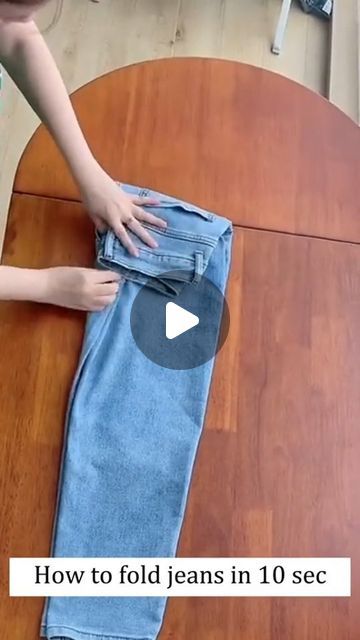 How To Folding on Instagram: "Neatly folded#fyp #organizer #foldingclothes #lifetipsshare #storagebox" How To Fold Jeans For Travel, How To Organize Your Clothes, Folding Jeans To Save Space, Folding Clothes To Save Space Travel, How To Fold Clothes, Folding Clothes To Save Space, Fold Clothes To Save Space, How To Fold Hoodies, How To Fold Jeans