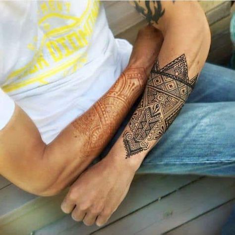 Henna Tattoos For Men, Henna Arm Tattoo, Henna Men, Men Henna Tattoo, Henna Hand Designs, Henna Body Art, Arm Art, Skeleton Hand Tattoo, Japanese Tattoos