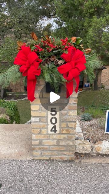 A Luxury Greenery Company on Instagram: "Them: do you decorate brick mailboxes? ✨ Us: ……

___
Happy mailbox monday, y’all!

Live in Austin or Nashville? Have our team of mailbox designers come out to decorate your mailbox for you this holiday season!

Or better yet, gift this VERY festive and special service to your beloved.

Head to graciousgarlands.com to purchase our “Floral Mailbox Installation” — make sure to check on the product page if your zip code falls within our service zone!

We will be decorating mailboxes the week after Thanksgiving.

Follow us at @graciousgarlands so you never miss a mailbox monday and for all of your holiday inspo 🎄

.
.
.
.
.
.
.
.
#tistheseason #christmascountdown #christmasmood #christmaseve #christmasmagic  #happyholidays #christmasparty #graciousgarla Brick Mailbox Christmas Decor, Mailbox Decorations For Christmas, Mailbox Christmas Decorations, Brick Mailboxes, Mailbox Wreath, Mailbox Installation, Christmas Mailbox Decorations, Christmas Mailbox Ideas, Brick Mailbox