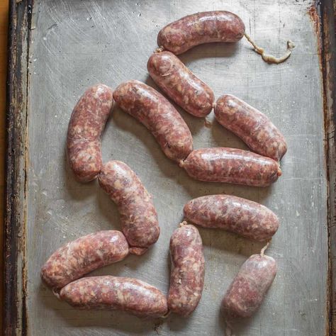 Homemade Venison Italian Sausage Recipe Goat Sausage Recipe, Lamb Sausage Recipes, Venison Italian Sausage, Recipes Using Venison, Lamb Breakfast, Snack Stick Recipe, Italian Sausage Recipe, Lamb Sausage, Sausage Making Recipes