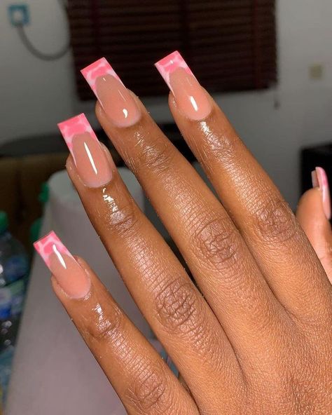 Medium Nails Acrylic, Carnival Nails, Ambre Nails, Vampy Nails, Colourful Acrylic Nails, Solar Nails, Multicolored Nails, Nail Types, Chanel Nails