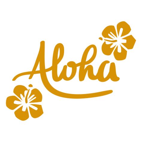 Inspirational lettering quote aloha PNG Design Hawaii Lettering, Cricket Joy Projects Craft Ideas, Aloha Sign, Hawaii Tshirt, Hawaii Design, Free Watercolor Flowers, Retro Tropical, Aloha Friday, Lettering Download