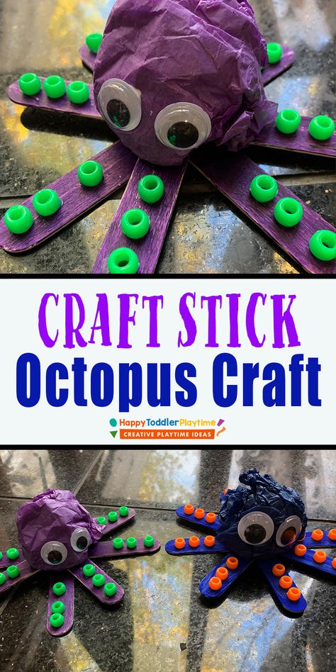 Octopus Activity For Preschool, Octopus Craft For Toddlers, Octopus Activities For Preschool, Octopus Craft Preschool, Under The Sea Crafts For Toddlers, Under The Sea Crafts For Preschoolers, Octopus Crafts For Kids, Octopus Activities, Animals Eyfs