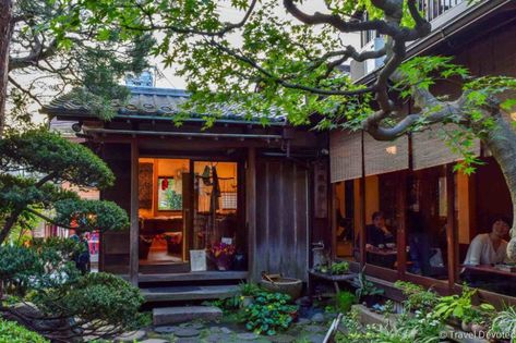 Visiting Kosoan tea house — The traditional tea room in Tokyo - Living + Nomads – Travel tips, Guides, News & Information! Tea House Japan, Japanese Cafe Interior, Coffee Shop Japan, Tokyo Tea, Japanese Tea Room, Hidden Oasis, Houses In Japan, Tea Houses, Japanese Tea House