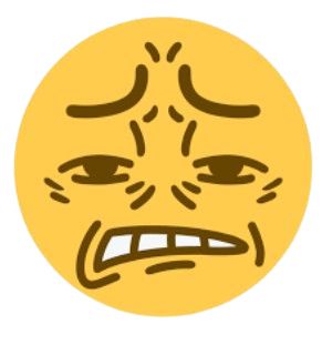 Annoyed Face, Emoji Clipart, Cursed Emoji, My God, Smiley Face, Smiley, Yellow