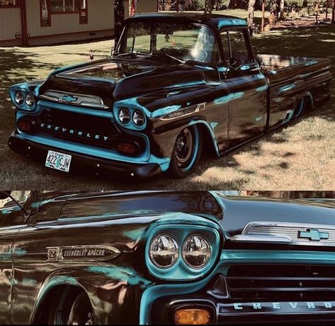 Drift Truck, Rat Rod Trucks, Pickup Trucks For Sale, Chevy Apache, Chevy Stepside, C10 Chevy Truck, Custom Pickup Trucks, Old Truck, Rat Rods Truck