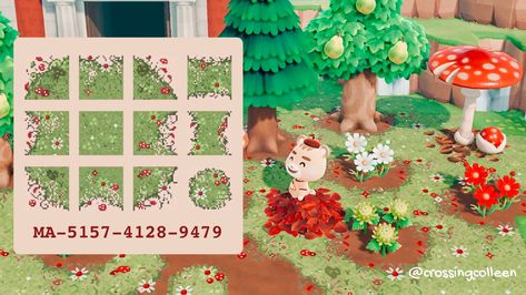 colleen 🐇 on Twitter: "Posting my first code EVER and I'm pretty nervous...🙃 Presenting my mushroom grass path 🍄✨ Enjoy!… " Acnh Mushroom, Mushroom Ideas, Grass Path, Mushroom Diy, Cottagecore Animal Crossing, Motif Acnl, Acnh Cottagecore, Animal Crossing 3ds, Animal Crossing Guide