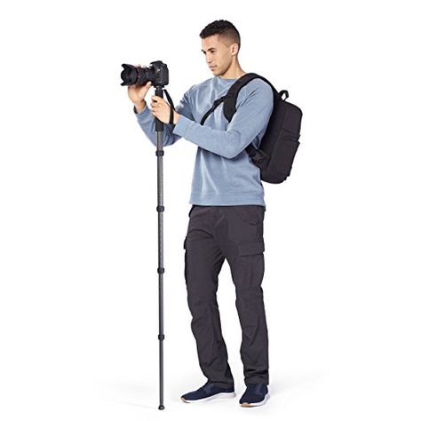 Amazon.com : AmazonBasics Carbon Fiber Monopod : Camera & Photo Photography Reviews, Amazon Basics, Monopod, Action Camera, Camera Photo, Carbon Fiber, Electronics, Black