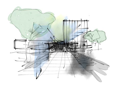 “conceptual sketch” by Joaquim Meira Architectural Narrative, Narrative Techniques, Perspective Sketches, Drawing Details, Conceptual Sketches, Conceptual Drawing, Architectural Sketches, Conceptual Architecture, Spatial Design