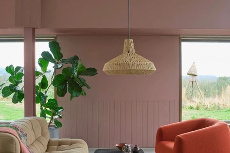 17 Gorgeous Paint Colors For A Happy Home - Brit + Co Farrow And Ball Sulking Room, Sulking Room Pink, Paint Color Chart, Dulux Paint, Paint And Paper Library, Scenic Wallpaper, Dulux Heritage, Farrow And Ball Paint, Flat Paint