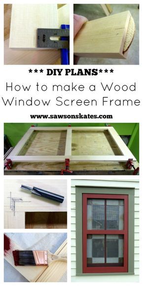 Have a broken or missing window screen? Make your own with this DIY plan - How to Make a Wood Window Screen Frame! Window Screen Ideas, Window Screen Frame, Diy Window Screen, Coffee Table Plans, Wood Window, Window Screen, Wooden Screen, Wooden Windows, Diy Window