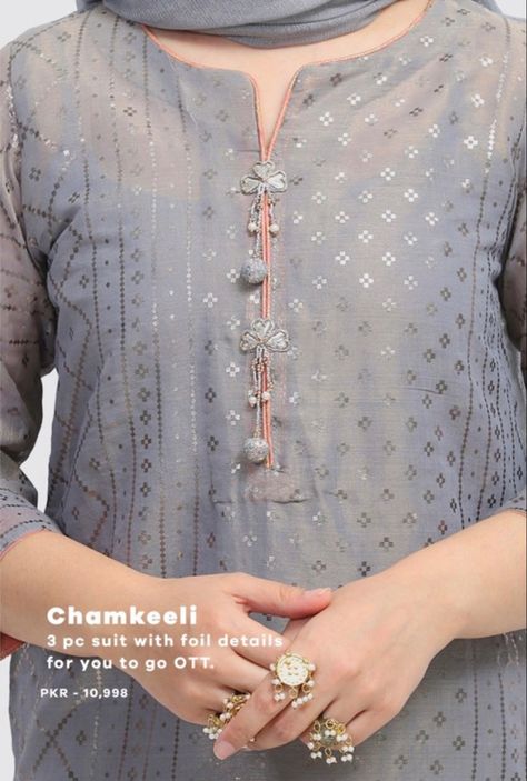 Flat Lay Photography Fashion, Beautiful Neck, Kids Blouse Designs, Neck Designs For Suits, Simple Kurti Designs, Kurti Designs Latest, Stylish Short Dresses, Fancy Buttons