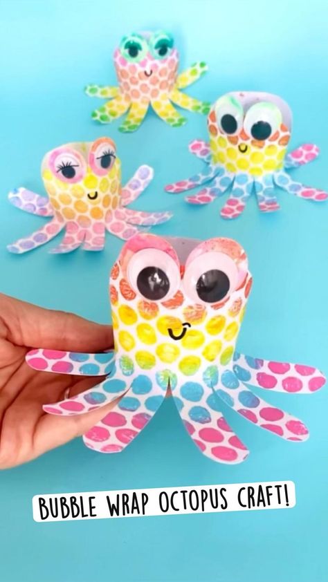 Pin on Ocean Child Crafts Octopus Activities For Toddlers, Ocean Art Projects For Kids, K4 Crafts, Octopus Craft, Rainbow Octopus, Octopus Crafts, Toddler Arts And Crafts, Kids Painting, Ocean Treasures