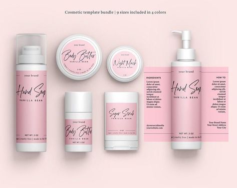 Cosmetic Labels Design, Body Butter Labels, Lip Balm Labels, Essential Oil Labels, Lip Balm Containers, Cosmetic Labels, Cosmetic Packaging Design, Packaging Template, Diy Labels