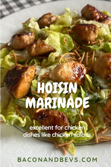 Hoisin marinade for chicken Recipes With Hoisin Sauce, Chicken Bites Appetizers, Asian Marinade For Chicken, Soy Sauce Marinade, Asian Marinade, Recipes With Soy Sauce, Chicken Salad Wrap, Pan Fried Chicken, Honey And Soy Sauce