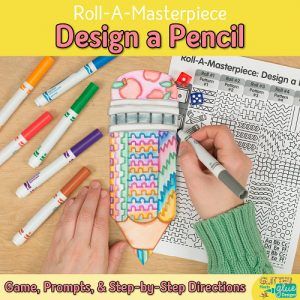 Looking for unique Back to School crafts for kids? Try a roll and draw art game! Going to be absent? Fill up your sub plans folder with no-prep art lessons that look great on your bulletin board. Includes writing prompts, too! Great for classroom teachers, substitutes, and homeschooling parents. | Glitter Meets Glue Designs #backtoschoolideas #artlesson #artproject #teachingideas #subplan Art Sub Plans, Sub Plan, Back To School Art, Back To School Bulletin Boards, First Week Of School, School Pencils, Drawing Activities, Pencil Design, School Art Projects