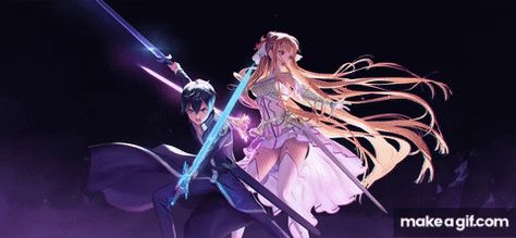 Wallpaper AOV x SAO | Allain x Butterfly (Kirito w Asuna) on Make a GIF Waving Gif, The Jungle Book 2, Arena Of Valor, Kirito Asuna, Live Hd, Live Wallpaper Iphone, Cartoon Gifs, Gopro Hero, Kids Songs