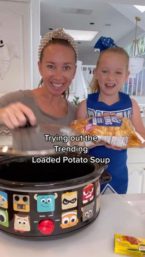 Crockpot Loaded Potato Soup, At Home With Shannon, Crock Pot Food, Comfort Soup Recipes, Loaded Potato Soup, Loaded Potato, Comfort Soup, Crockpot Dishes, Crock Pot Soup