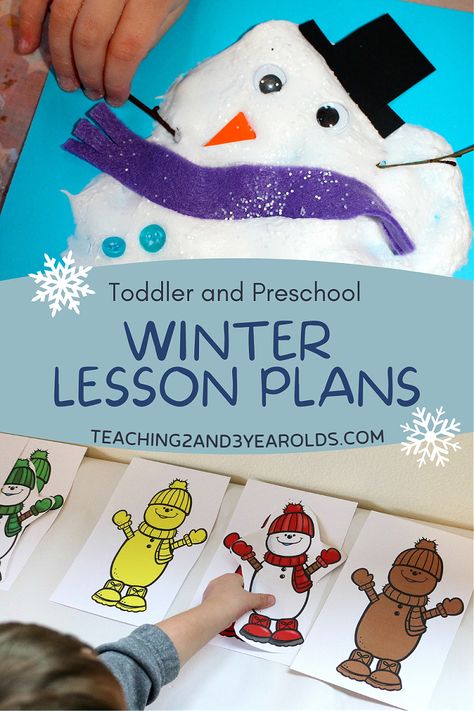 Winter Lesson Plans, January Lesson Plans, December Lesson Plans, Daycare Lesson Plans, Winter Activities For Toddlers, Winter Lesson Plan, Winter Theme Preschool, Toddler Curriculum, Toddler Lessons