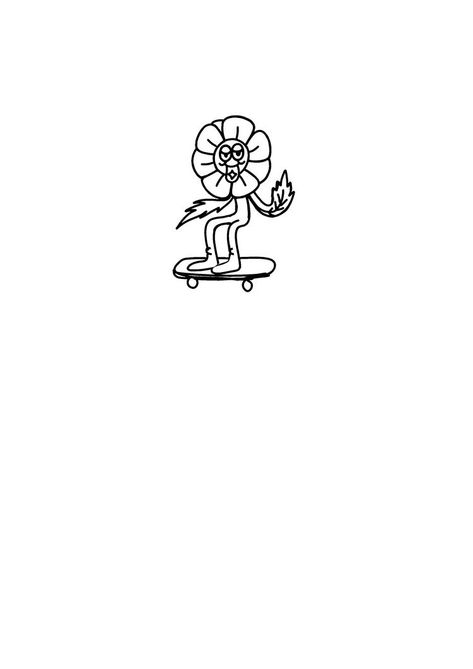 Ignorant Flower Tattoo, Skate Tattoo Ideas, Skate Doodles, Sb Tattoo, Hippy Tattoo, Skate Drawing, Tattoo Skate, Skate Tattoo, Hippie Tattoo