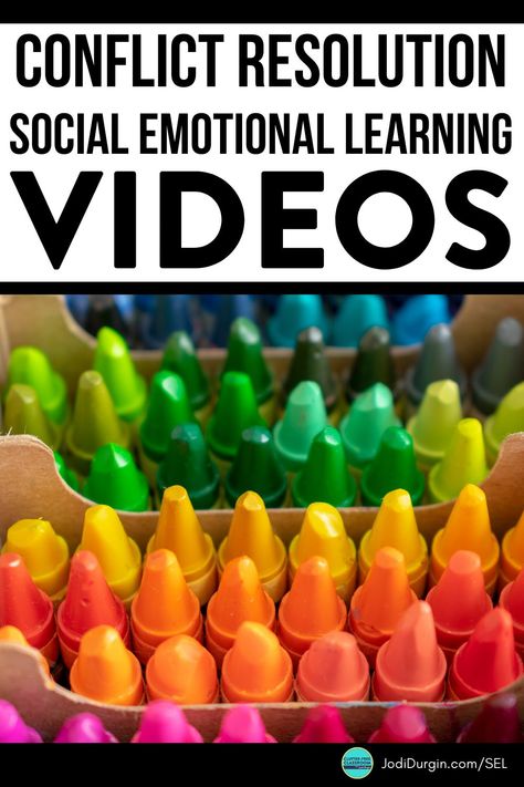 Teaching conflict resolution to elementary students in 1st, 2nd, 3rd, 4th and 5th grade is engaging when using these social emotional learning (SEL) videos about how to resolve conflicts with others. This Clutter-Free Classroom post shares 3 of the best videos for kids about conflict resolution and is part of a larger series of posts with videos for the most popular SEL topics. Learn all about these conflict resolution videos and get quick and easy teaching tips and ideas in this blog post! Conflict Resolution For Kids, Resolution For Kids, Teacher Time Management, Substitute Teacher Plans, Social Emotional Learning Lessons, Clutter Free Classroom, Learning Lessons, Classroom Procedures, Curriculum Mapping