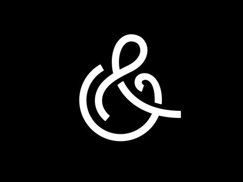 Ampersand by Owen Jones - Dribbble Thread Logo Design, Ampersand Logo Design, Ampersand Tattoo Creative, Ampersand Design, Ampersand Typography, Logos With Ampersands, Ampersand Logo, Fancy Ampersand, Ampersand Decor