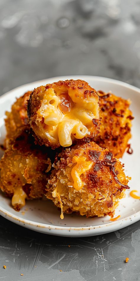 Fried Mac & Cheese Bites [90 Minutes] – Chasety Mac And Cheese Fritters, Fried Chicken Mac And Cheese, Cheese Varieties, Mac Cheese Bites, Carnival Eats, Fried Mac And Cheese, Unique Appetizers, Mac And Cheese Bites, Creamy Macaroni And Cheese