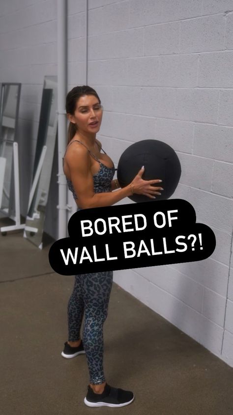 Wall Ball Workout, Wall Sit Exercise, Slam Ball, August Challenge, Alexia Clark, Ab Challenge, Wall Sits, Wall Balls, Stability Ball