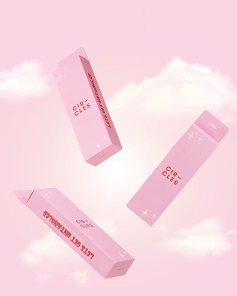 Creative Pink Floating Product Shot with Clouds. Shot and styled for Circles of Hair by Colourpop Studio Floating Product Photography Creative, Cloud Product Photography, Floating Product Photography, Clouds Product Photography, Pink Gel Lighting Photography, Pink Clouds Photography, Dreamy Clouds Aesthetic Pink, Dark Pink Clouds, Rumi