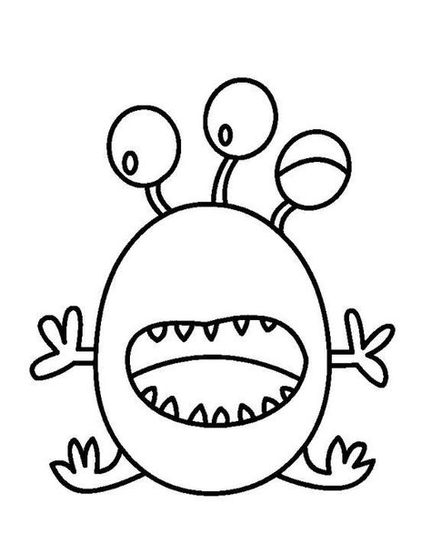 Monster Doodles, Monster Classroom, Monster Quilt, Drawing Halloween, Moldes Halloween, Doodle Monster, Monster Coloring Pages, Monster Birthday Parties, Monster Theme