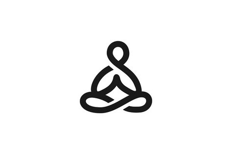 Meditation Logo Template Yoga Symbols Art, Meditation Logo, Meditation Symbols, Arte Yoga, Yoga Symbols, Illustrator Template, Latihan Yoga, Yoga Logo, Color Text