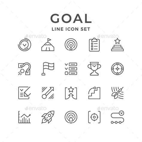 Success Icon Design, Goals Symbol, Achievements Icon, Progress Symbol, Motivation Icon, Success Symbol, Abstract Icons, Mountain Outline, Symbol Of Success