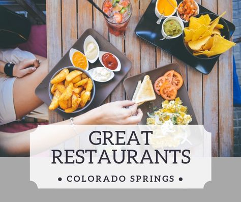 Colorado Springs Restaurants, Colorado Springs Vacation, Desk Lunch, Spring Lunch, Explore Colorado, Colorado Real Estate, Colorado Summer, Colorado Vacation, Spring Vacation