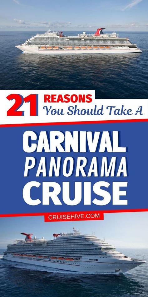 Everything to know and things to do on the Carnival Panorama cruise ship operated by Carnival Cruise Line. via @cruisehive Carnival Panorama Cruise, Carnival Panorama, Mexican Riviera Cruise, Carnival Horizon, Cruise Secrets, Carnival Vista, Carnival Cruise Ships, Cruise Food, Cruise Planning