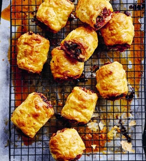 Spanish Chorizo, Sausage Rolls Recipe, Fennel Sausage, Lunchbox Treats, Manchego Cheese, Chorizo Sausage, Cheese Sausage, Frozen Puff Pastry, Sausage Rolls