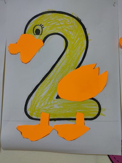 Number 2 Preschool Craft, Number 2 Art And Craft For Preschool, Number 2 Crafts Preschool, Number 2 Crafts For Toddlers, Number 3 Crafts For Preschool, Number 2 Crafts For Preschoolers, Number 2 Craft, Preschool Number Crafts, Preschool Letter Crafts