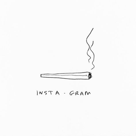 #instagram #drawing #doodle #illustration #insta #gram #weed #joint #latenight #pot by matthewlangille Instagram Drawing, Doodle Tattoo, Notebook Art, Simple Line Drawings, Cartoon Tattoos, Doodle Illustration, Drawing Easy, Viral Trend, Simple Doodles