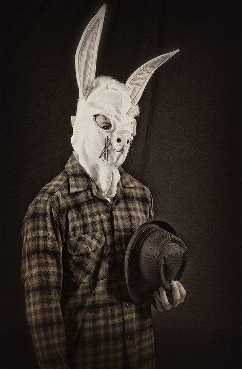 Scary Rabbit, Crazy Rabbit, Killer Bunny, Men Costumes, Rabbit Dress, Bunny Man, Legends And Myths, Easter Story, Creepy Clown